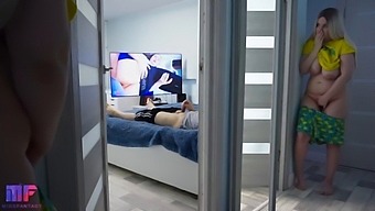 Stepdaughter'S Voyeuristic Exploration Of Stepdad'S Intimate Moments