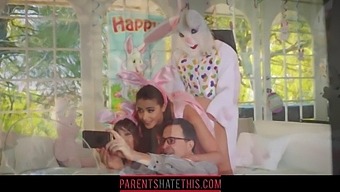 Niece Joins In On Family Fun With Horny Uncle Dressed As Easter Bunny