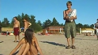 A Gorgeous Young Girl Disrobes And Enjoys Herself At The Seaside In This Explicit Video