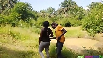Okoro, The Diligent Hunter, Engages In Passionate Intercourse With A Stunning African Woman While Tending To Her Farm, All In The Open View Of The Public. He Nearly Satisfies Her With His Impressive Manhood, Despite His Brother-In-Law'S Hidden Surveillance And Secret Recording. Watch The Entire Encounter On Red.