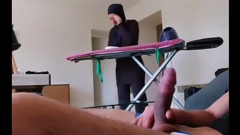 He Reveals His Penis To The Muslim Housekeeper!