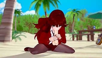 アニメの彼女がfnfビデオでオーラルセックスを行う
