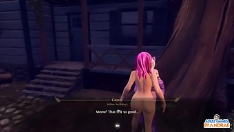 Interracial Threesome With Busty Anime Characters And Shaved Pussy Eating