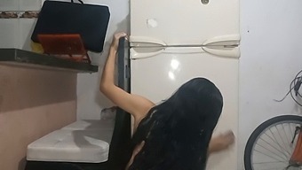 Latina Stepsister Gets Fucked Doggy Style In The Kitchen
