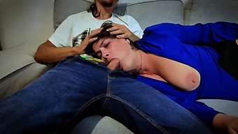 Stepmom'S Mouth Brutally Fucked By Stepson!